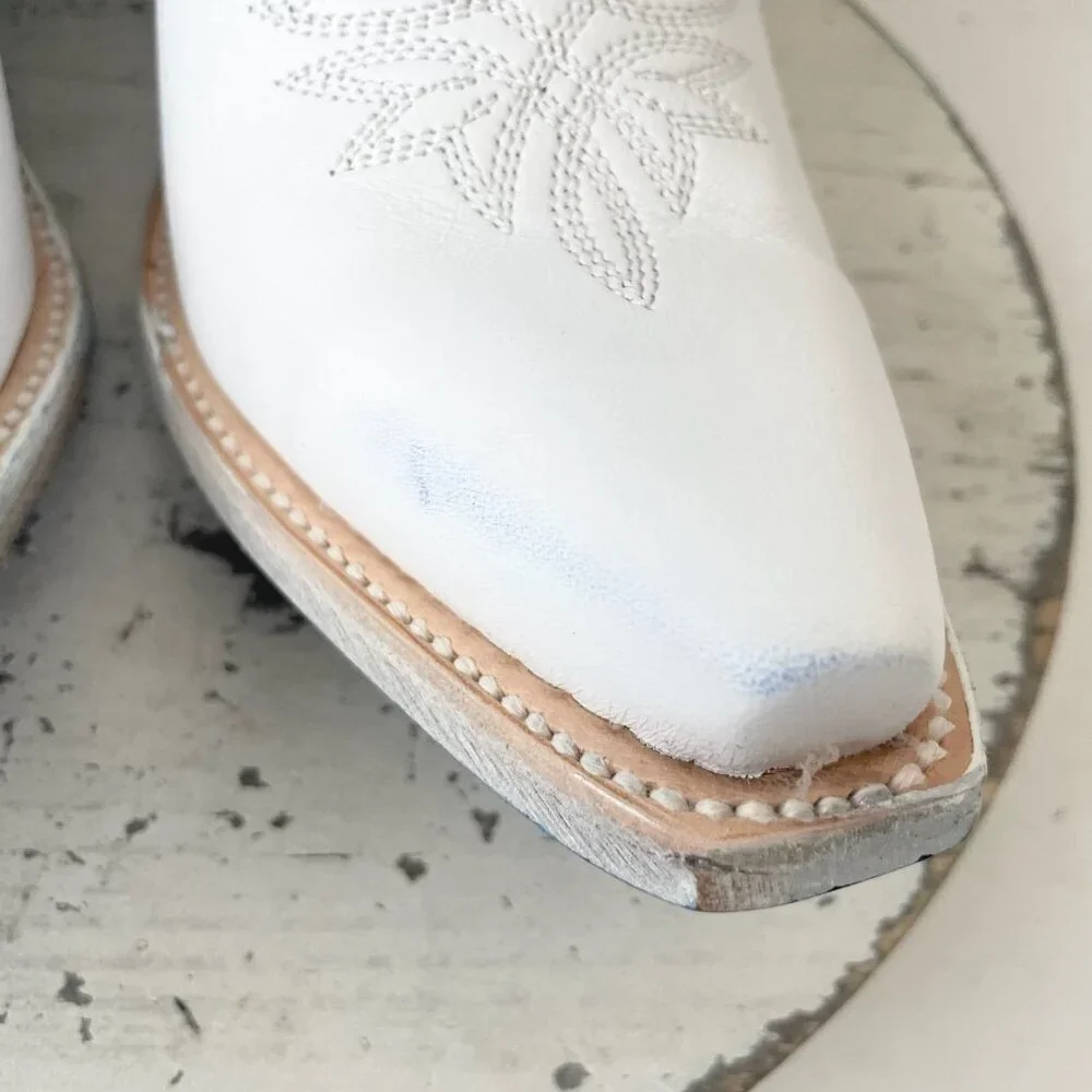 Lane MEGAN MORONEY Cowboy Boots Smokeshow Womens 10 White Western Cowgirl Tall - Picture 9 of 15
